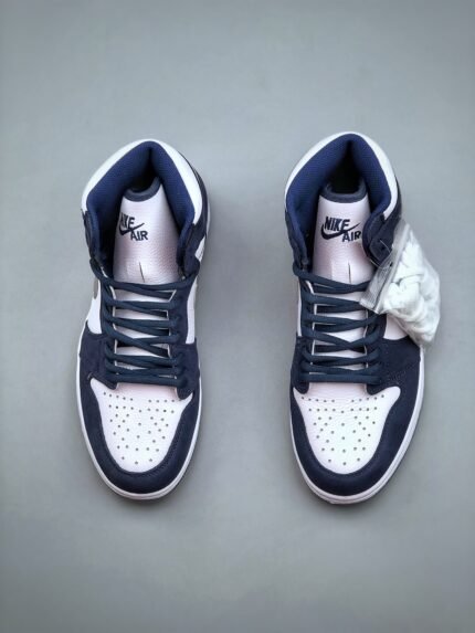 Black and White Mid-Top Sneakers