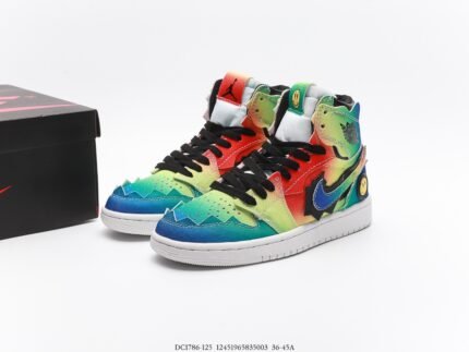 Multicolor High-Top Sneakers
