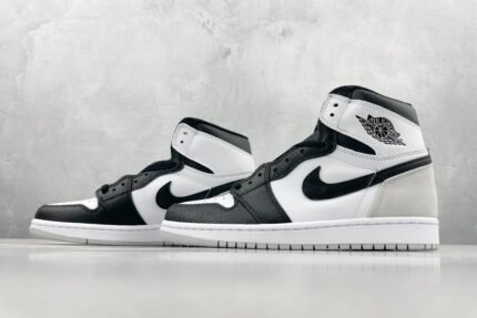 Black and White High-Top Sneakers