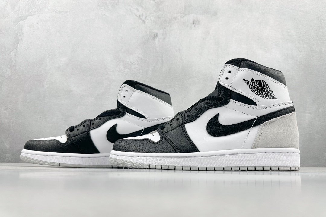 Black and White High-Top Sneakers