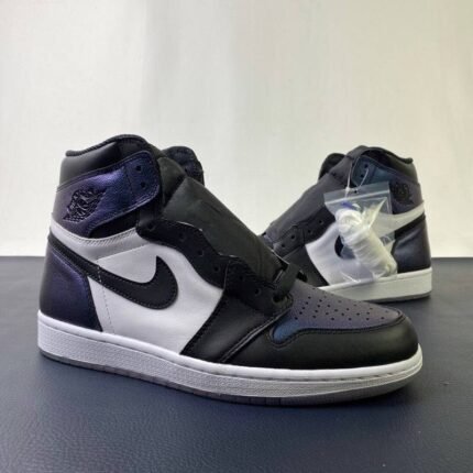 Black and White High-Top Sneakers