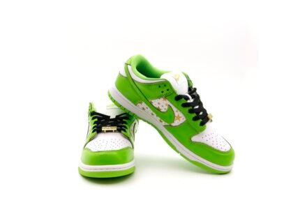 Lime Green and White Sneakers