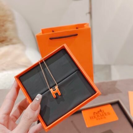 Hermès necklace in a display box