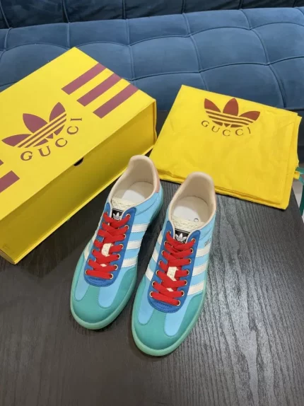 adidas X Gucci Gazelle Light Blue Red 2 800x1067