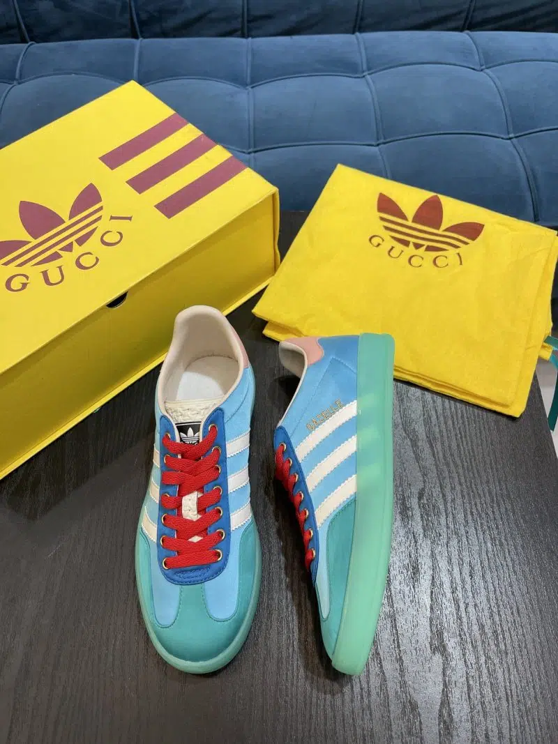 adidas X Gucci Gazelle Light Blue Red 3 800x1067