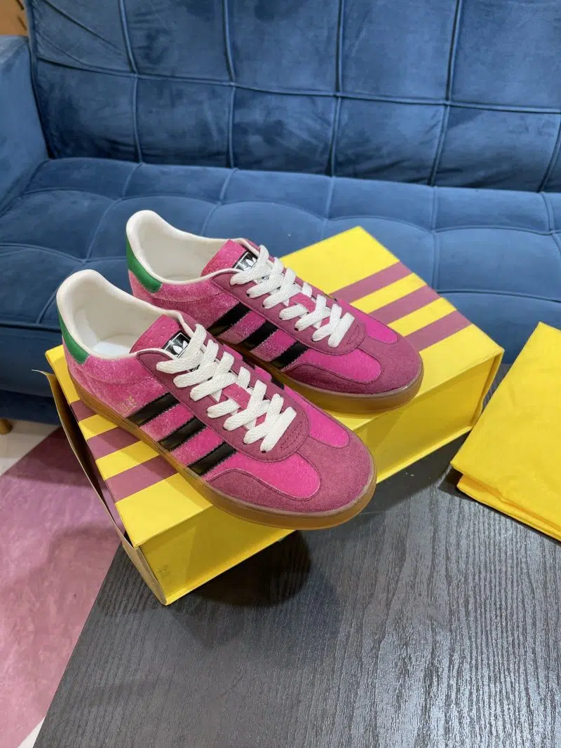adidas X Gucci Gazelle Pink Green 3 800x1067