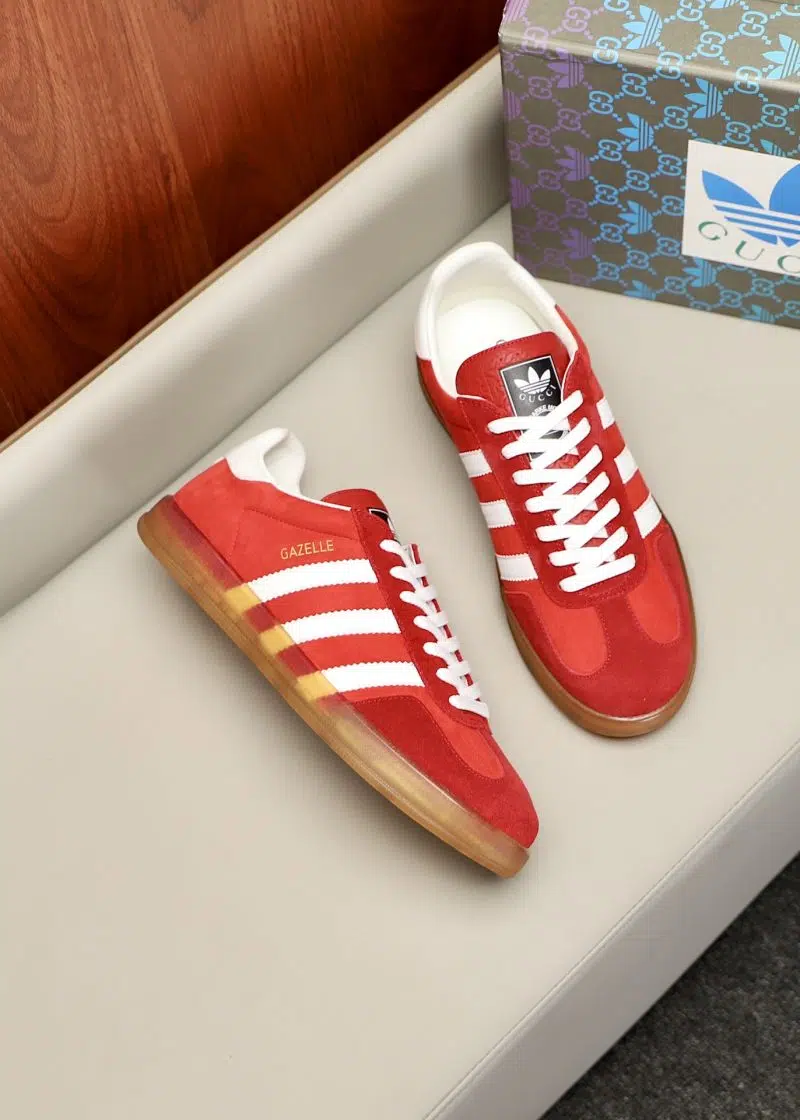 adidas X Gucci Gazelle Red White 2 800x1120