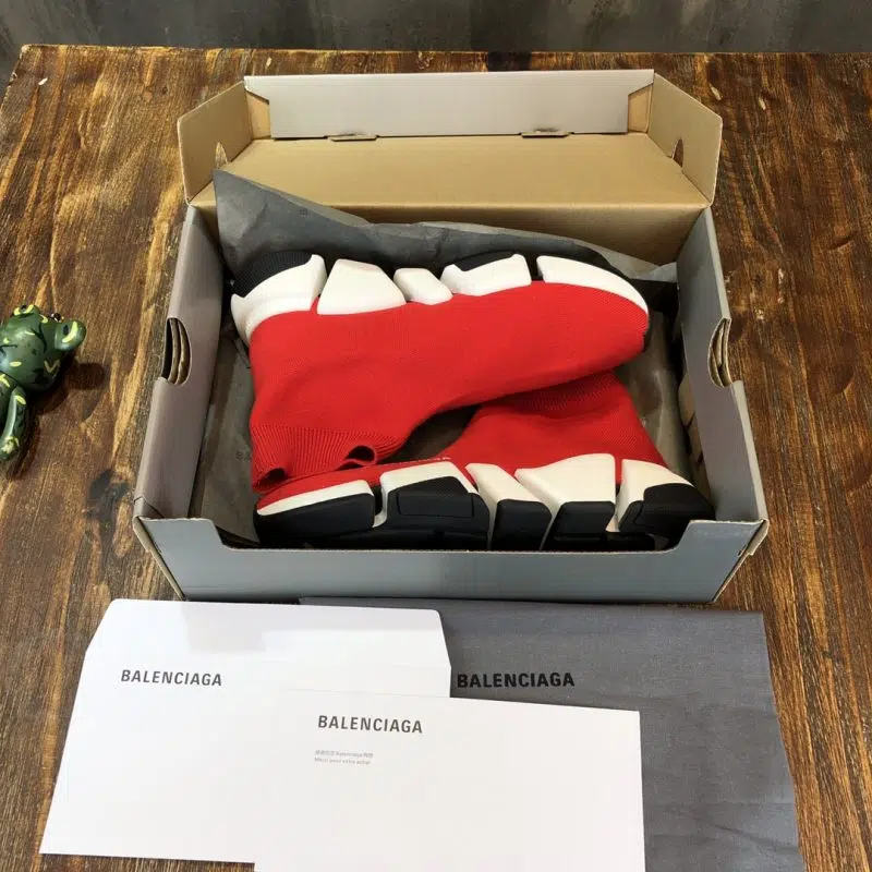 Balenciaga Speed Trainer Red white 6 800x800