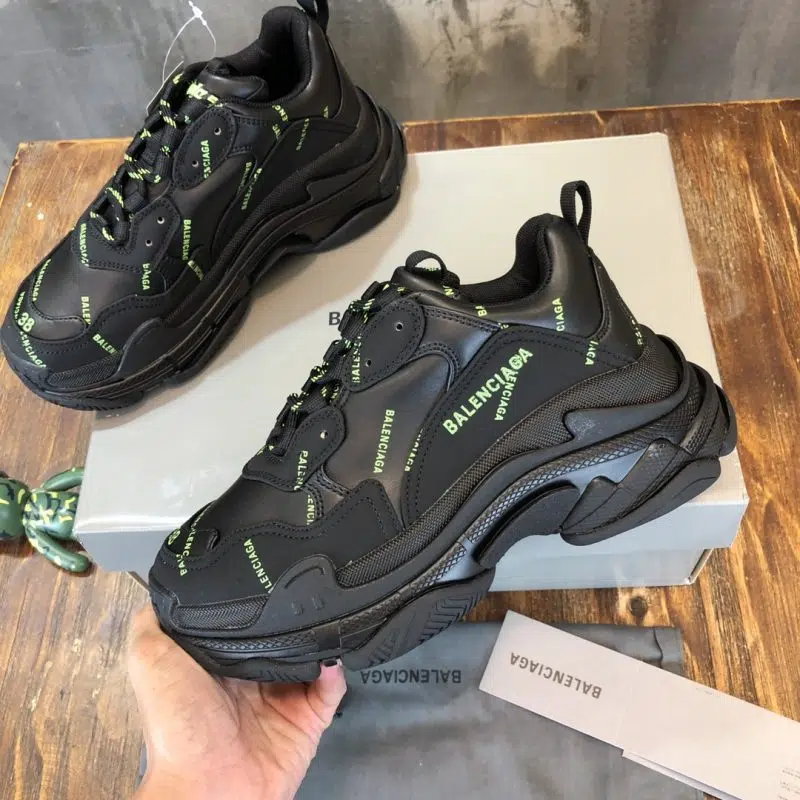 Balenciaga Triple S Sneaker Black Green Logo 9 800x800