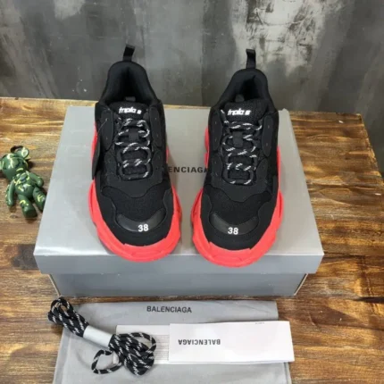 Balenciaga Triple S Sneaker Black Red Sole 3 800x800