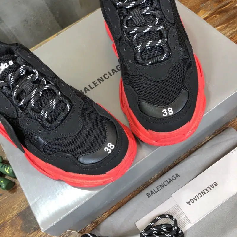 Balenciaga Triple S Sneaker Black Red Sole 9 800x800