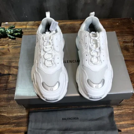 Balenciaga Triple S Sneaker White Silver 2 800x800