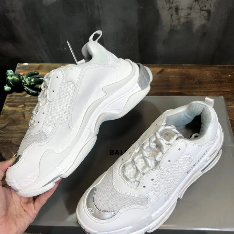 Balenciaga Triple S Sneaker White Silver 5 800x800