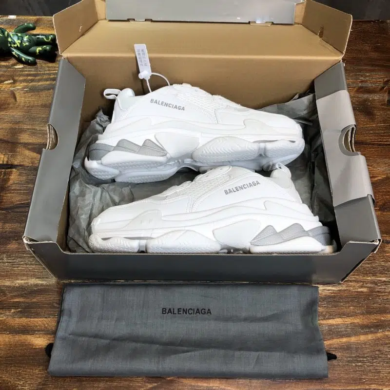 Balenciaga Triple S Sneaker White Silver 6 800x800