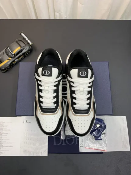 DIOR B27 Low Top Sneaker Black Brown Logo 8 800x1066