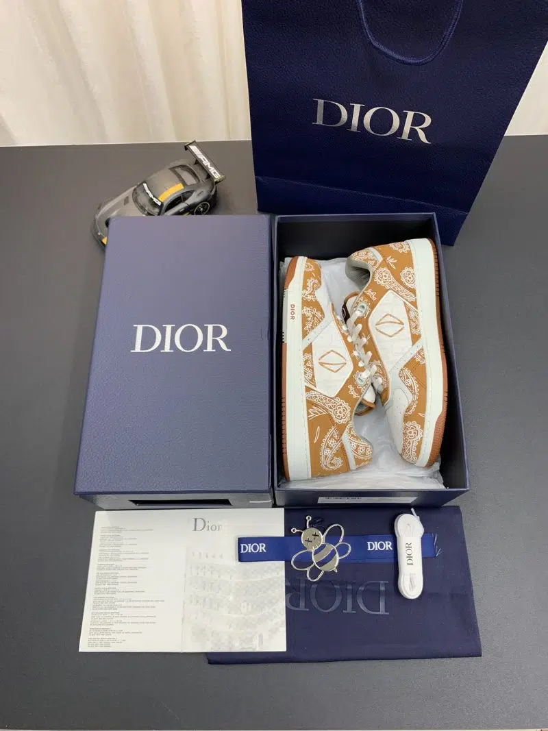 DIOR B27 Low Top Sneaker Brown Paisley 7 800x1067