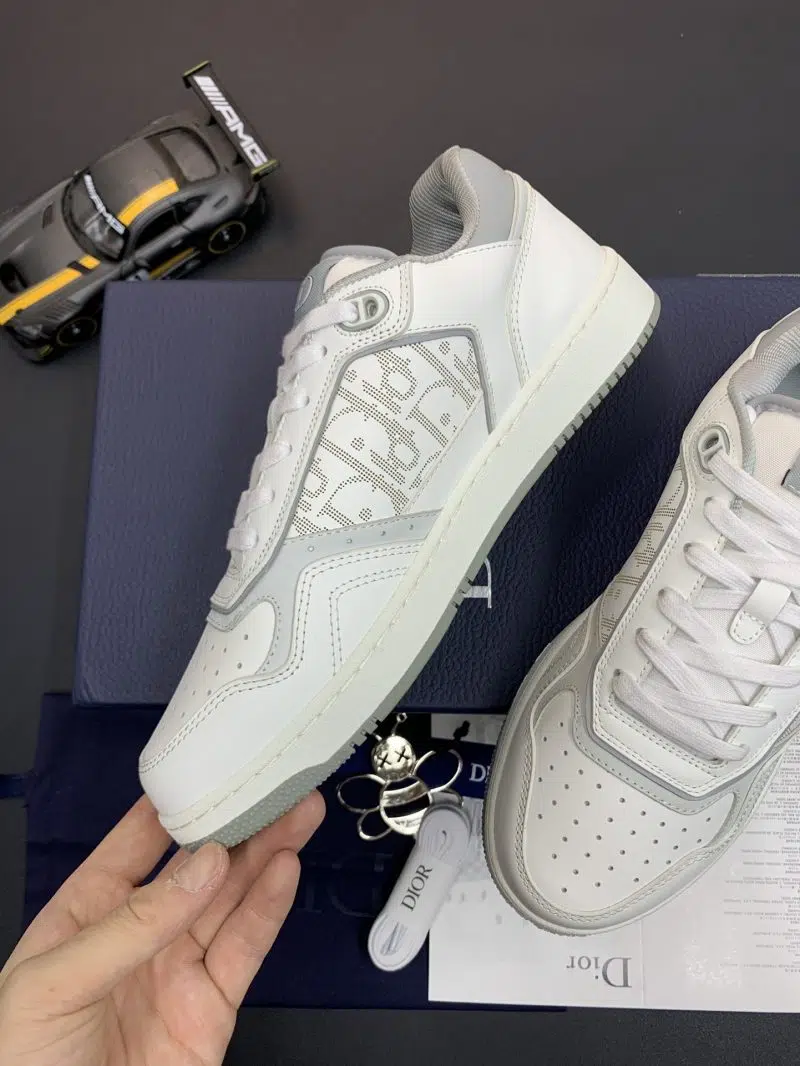 DIOR B27 Low Top Sneaker White Grey 5 800x1066